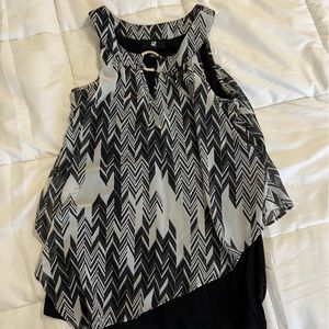 Iz Byer brand new, black and gray, Summer shirt, size small
